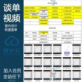 JC001502018年室内设计家装工装快速签单设计师谈单教程视频...