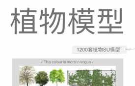 【528】SU园林景观植物花草树木盆栽模型合集