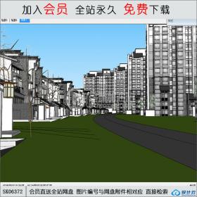 SK06373小区规划 江南风格 su模型