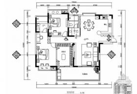 [江苏]清新现代风格两居室样板间装修施工图（含效果）