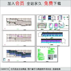 戏楼组合建筑施工图CAD