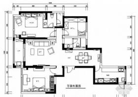 [苏州]现代奢华设计风格三居室室内装修CAD施工图（含效...