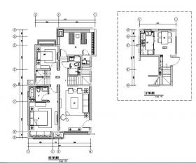 [上海]绿地启东三期DS4户型样板间设计施工图（附效果图...