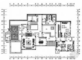 [湖南]新中式三层别墅室内样板房施工图