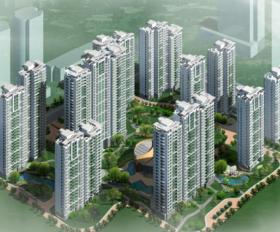 高层现代风格住宅建筑设计方案文本（含商业、幼儿园建...