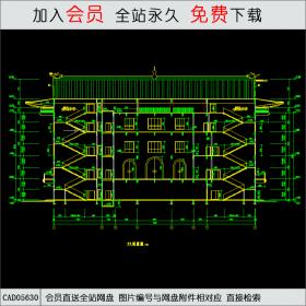 静音寺建筑施工图 CAD