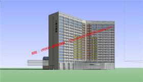 NO00524酒店宾馆建筑方案设计su模型+cad图纸