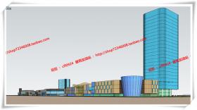 JZ207商业综合体/商业街/商业方案图SU模型/sketchup+cad图纸