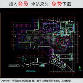 CAD06784 中央公寓平面图CAD