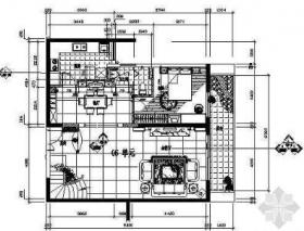 某样品房楼中楼户型施工图