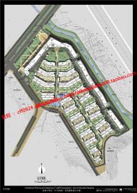 NO01186杭州小和山某居住区规划设计中型社区cad总图设计彩...