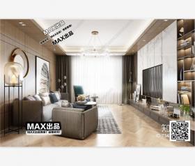 现代客厅3Dmax模型 (56)