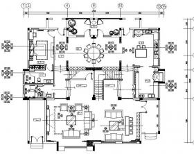 [长沙]高端私人豪宅设计CAD施工图（含效果图）