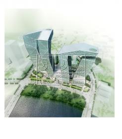 NO00143SU+CAD方案高层办公异形办公楼创意设计建筑方案效果图