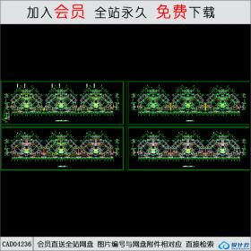 CAD04236高层住宅标准层平面图CAD