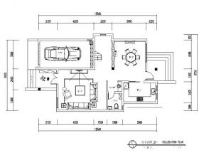 欧式风格独栋别墅设计整套CAD施工图（含效果图）
