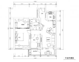 [江苏]昆承湖国际花园样板间CAD施工图+实景