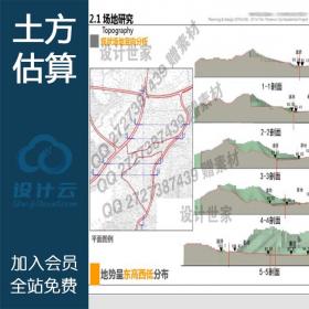 DB10081场地竖向设计建筑规划景观设计方案高差处理土方估...