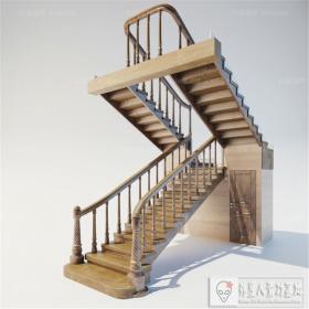 楼梯3D模型下载      溜溜ID：509377