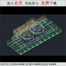 污水处理厂模型CAD