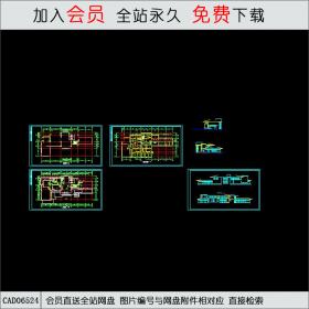 某会所平立面施工图CAD