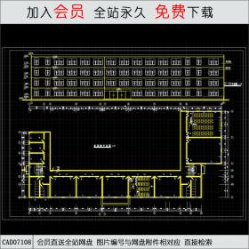 教学楼标准层平面及立面图CAD