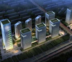 [上海]“龙蟠虹翥”高层现代风格架空连廊办公楼建筑设计...
