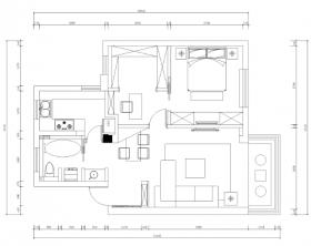 苏州65平现代简约风格住宅装修全套施工图