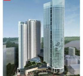 [辽宁]43层玻璃幕墙商业综合体建筑设计方案文本（精品方...