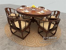 中式餐桌3Dmax模型 (22)