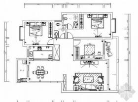 现代三居室装饰装修图（含效果）