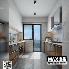 现代厨房3Dmax模型 (10)