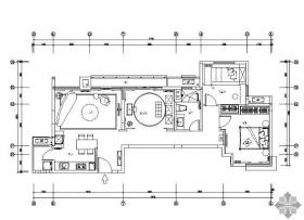 [武汉]某国际高层两居样板房施工图（含效果）