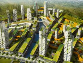 [湖南]长沙梅溪湖混用居住区开发建筑方案文本