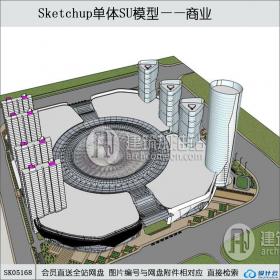 SK05168商住楼 现代风格 su模型