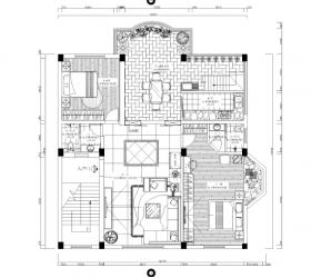 复式别墅全套施工图设计方案及效果图