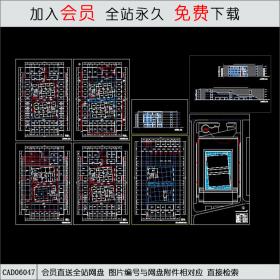 商场平立面图CAD