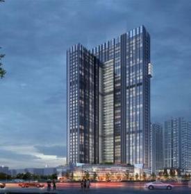 [山东]现代风格超高层办公楼设计方案文本（知名设计院）