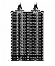 [黑龙江]现代风格高层住宅廉住房建筑施工图（含多栋建筑...