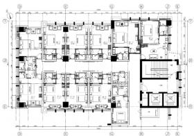 [武汉]-街道口亚朵酒店施工图+效果图