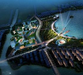 [浙江]“一轴一湖”城市设计之滨海环湖设计方案