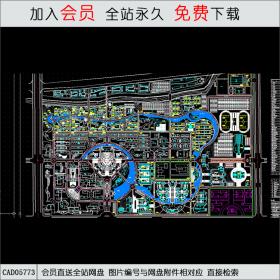 河南理工大学总平面图CAD