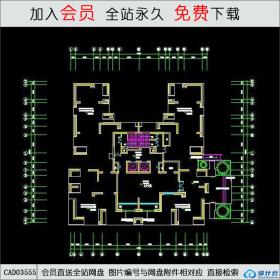 CAD03555长嘉汇高层住宅7号楼CAD