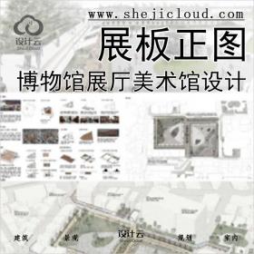 【0392】博物馆展厅美术馆设计展板正图合集