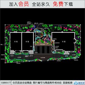 联体别墅庭院CAD