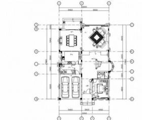 美式新古典别墅室内设计施工图（含实景照片）