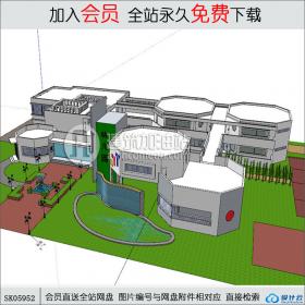 SK05952幼儿园 su模型