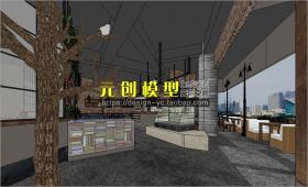 YC0005 SU场景模型草图大师模型室内3d模型Sketchup组件素材库L...