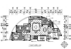 [深圳]现代四居室精装样板房施工图（含实景）