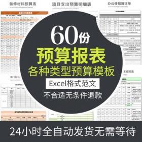0127公司预算表格统计Excel模板人事财务报表记账工作效率...